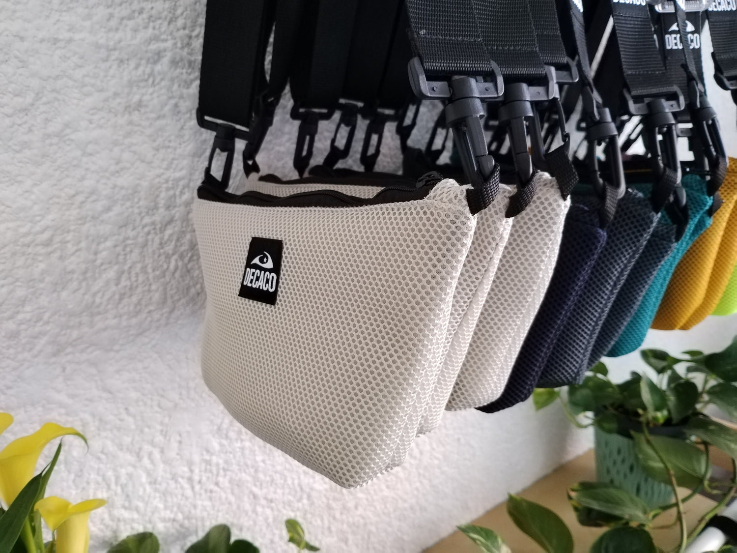 Bolso 3D multifuncional de tela 3D con diseño único. Llévalo cruzado, al hombro o como bandolera.